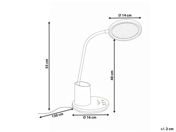 Bureaulamp VELA beige