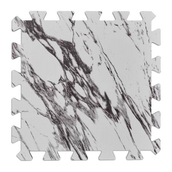 45x matelas de protection blanc-gris Noir - Blanc - Matière plastique - 33 x 1 x 33 cm