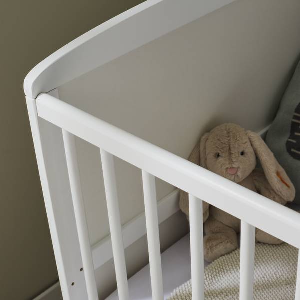 Babybett Mateo Weiß - Massivholz - 70 x 88 x 140 cm