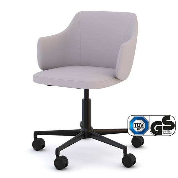 Schalenstuhl Consento Triest Grau - Textil - 56 x 79 x 58 cm