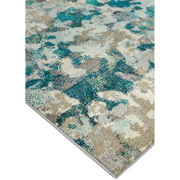 Wohnzimmerteppich ETHERAL Blau - Textil - 160 x 190 cm