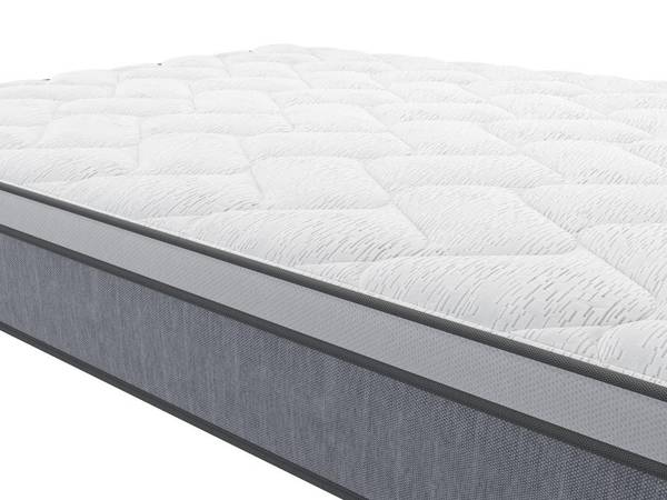 Matratzen-Bettgestell-Set SERENITE Weiß - Holz teilmassiv - 90 x 30 x 190 cm