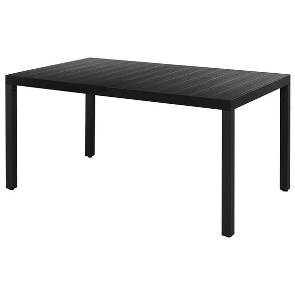 Eetset 3004876-3 set van 7 zwart - Diepte: 150 cm