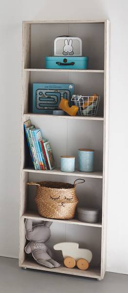 Standregal Bente 5 offene Fächer Braun - Holzverbundwerkstoff - 58 x 188 x 29 cm