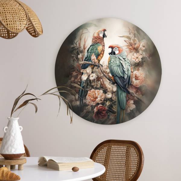 BILD Papageien 60 x 60 cm