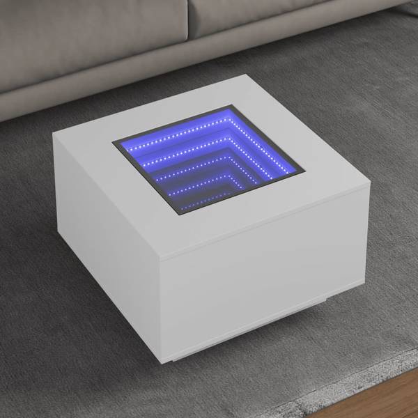 LED-Couchtisch XT7768 Weiß - 60 x 60 cm