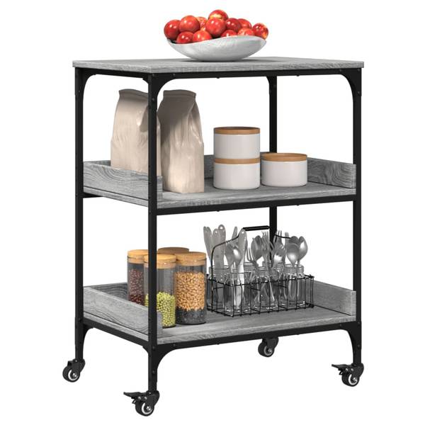 Servierwagen XT5347 Braun - Holzwerkstoff - 41 x 81 x 60 cm
