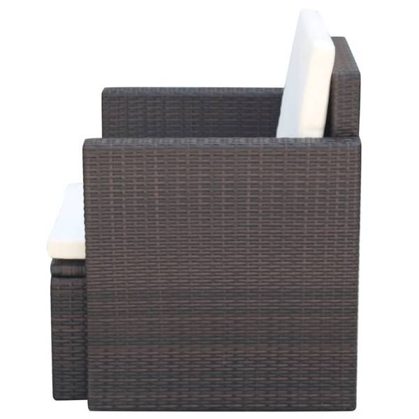 Gartenstuhl D1091 Braun - Metall - 73 x 53 x 65 cm