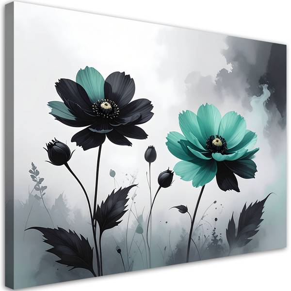 Wandbild Blumen 100 x 70 cm