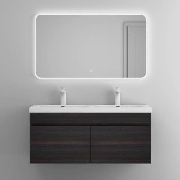 Badmöbel-Set Botanica (2er-Set) Braun - Holzwerkstoff - 144 x 55 x 48 cm