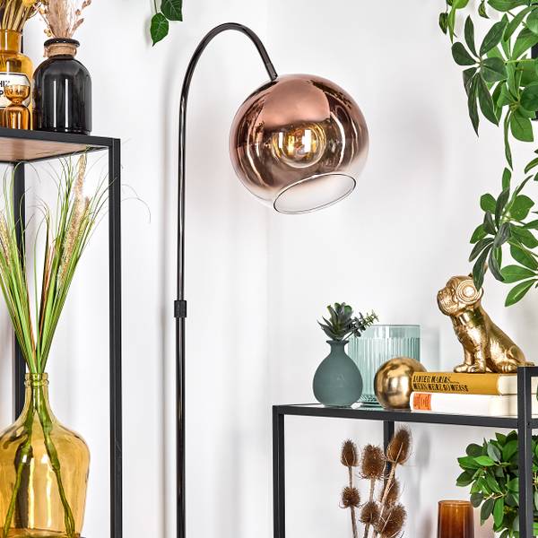 Stehlampe Cesaro Aluminium - Klarglas - 30 x 140 x 52 cm