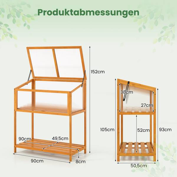 Hochbeet SF6717ADDE Orange - Holzwerkstoff - 51 x 105 x 90 cm