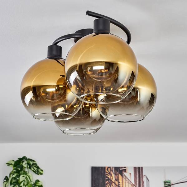 Deckenleuchte Cesaro Gold - Metall - 42 x 27 x 66 cm