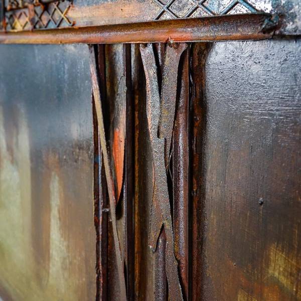 Metallbild 3D MANHATTAN Stahl - 120 x 70 x 4 cm