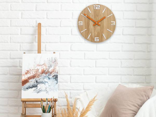 Wanduhr Arabisch Ebenholz Dekor