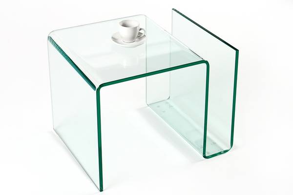 Couchtisch FANTOME Klarglas - Kristallglas - Sicherheitsglas - 50 x 38 x 40 cm