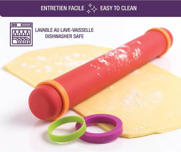 Wallholz F11870 Rot - Silikon - 5 x 5 x 41 cm