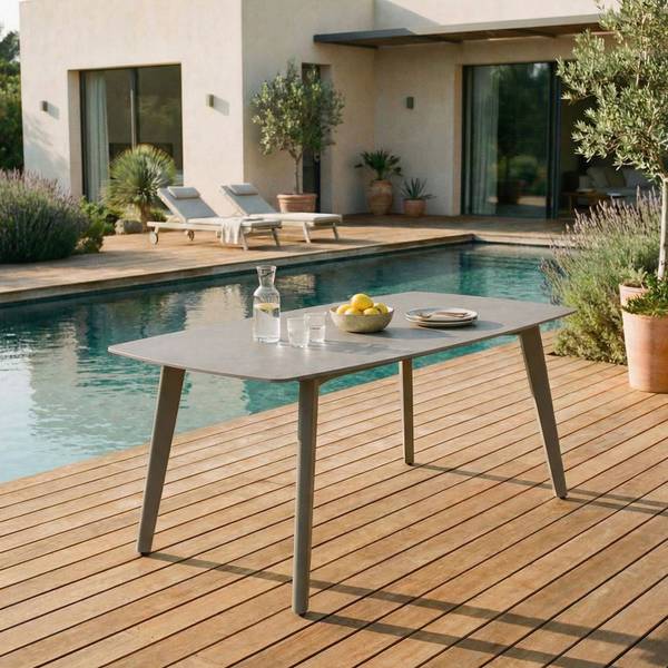 Gartentisch MEZA Champagner