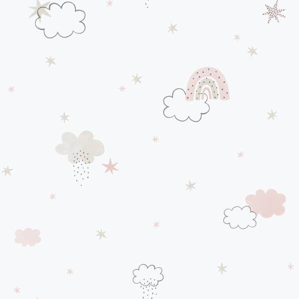 Tapete 640637 Pink - Papier - 53 x 1005 x 53 cm