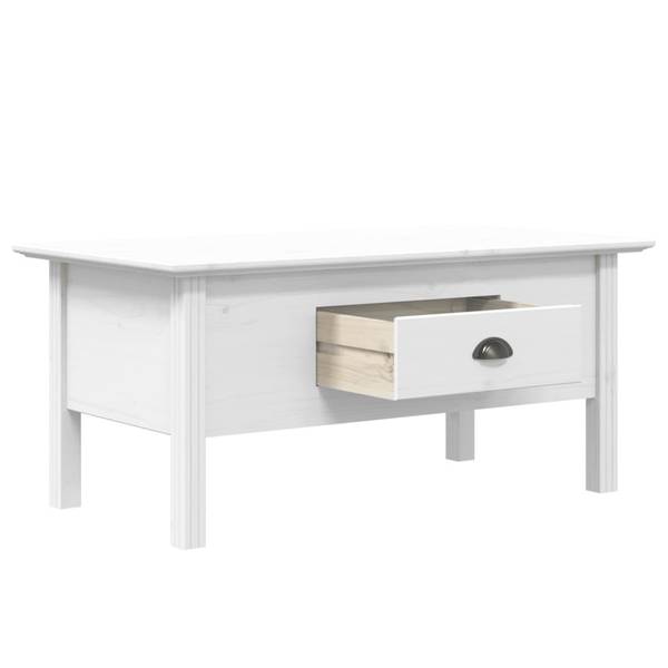Table basse 3029892 Blanc - Pin - 100 x 46 x 55 cm