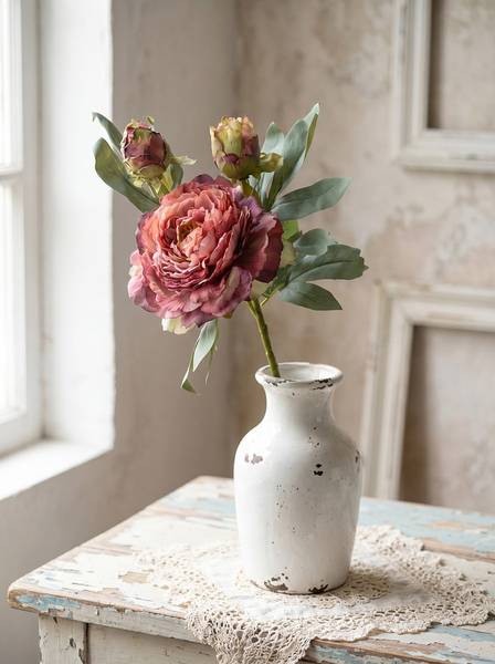 Kunstblume 91152 Rot - Kunststoff - 12 x 62 x 12 cm