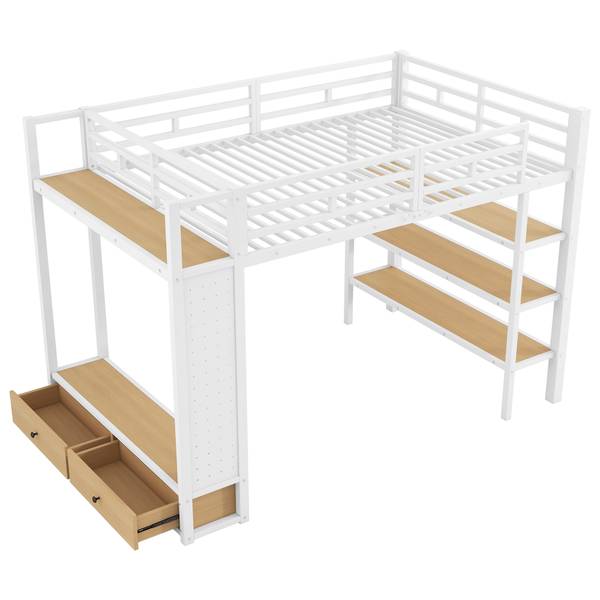 Cadre de lit mezzanine Hephaestus Ⅰ Blanc