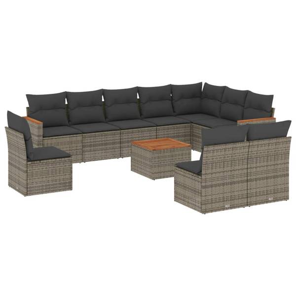 Garten-Lounge-Set 3035937-2 11-teilig Grau
