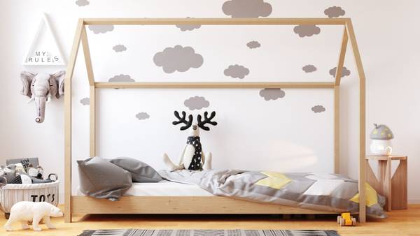 Hausbett Dala Kiefer - 88 x 144 x 188 cm