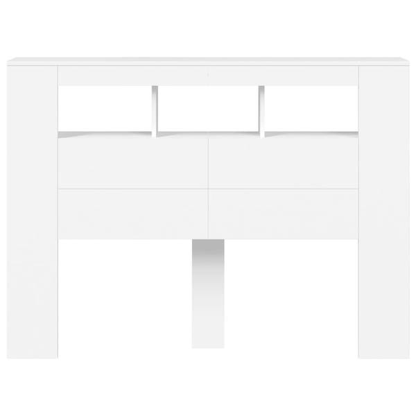 LED Kopfteil 3033086 Weiß - Breite: 140 cm