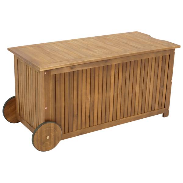 Auflagenbox NAVARRA Braun - Akazie - 124 x 63 x 54 cm