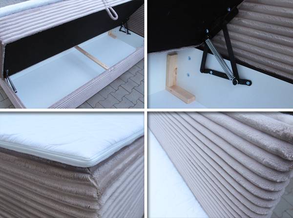 Boxspringbett Mollo Beige - Liegefläche Breite: 180 cm