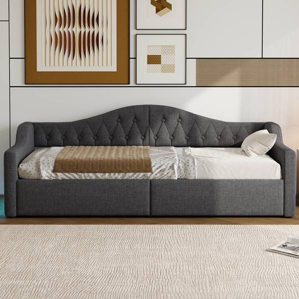 Dagbed Poseidon Ⅰ grijs - Breedte: 98 cm