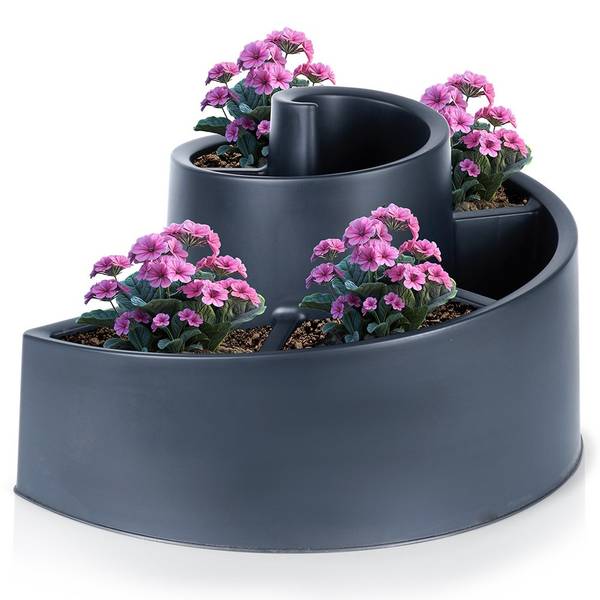 Blumenständer 339498 Schwarz - Kunststoff - 44 x 33 x 53 cm