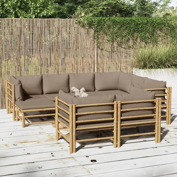 Loungeset 3028491-25 set van 10 bruin - taupe