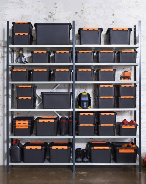 Aufbewahrungsbox Pro 32L Schwarz - Kunststoff - 39 x 26 x 50 cm