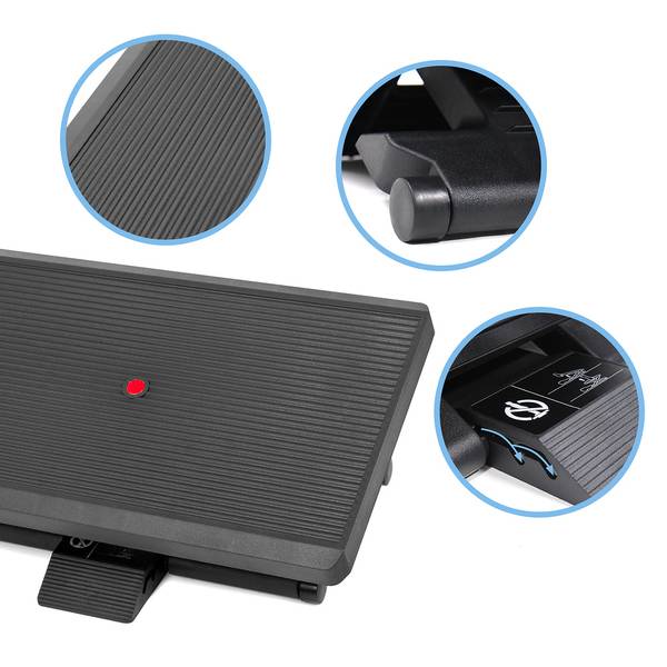 Fußablage PIEDINO STRIPE PRO Schwarz - Kunststoff - 56 x 10 x 35 cm