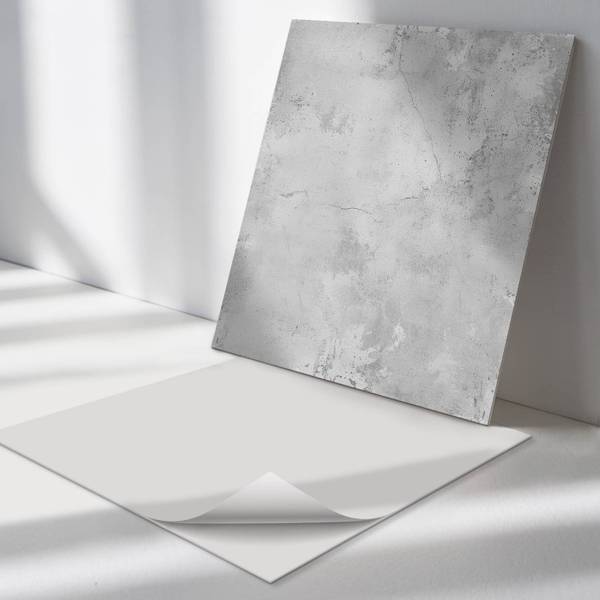Fliesen Beton Riss Textur 4er Set 50 x 50 cm