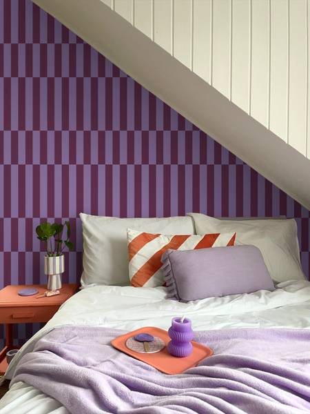 Tapete 131423 Violett - Papier - 50 x 900 x 50 cm