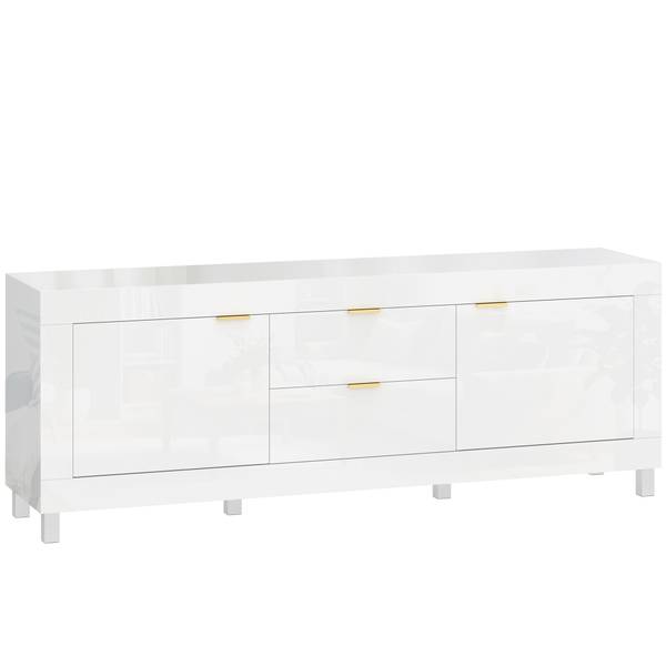 TV-Schrank 83B-694V90WT Weiß - Holzwerkstoff - 40 x 66 x 180 cm