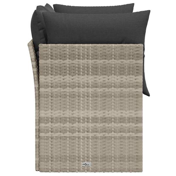 Gartensofa 3041946-4 (2-teilig) Hellgrau