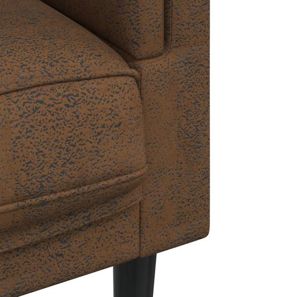 Sofa 3-Sitzer XT9642 Braun - Tiefe: 194 cm