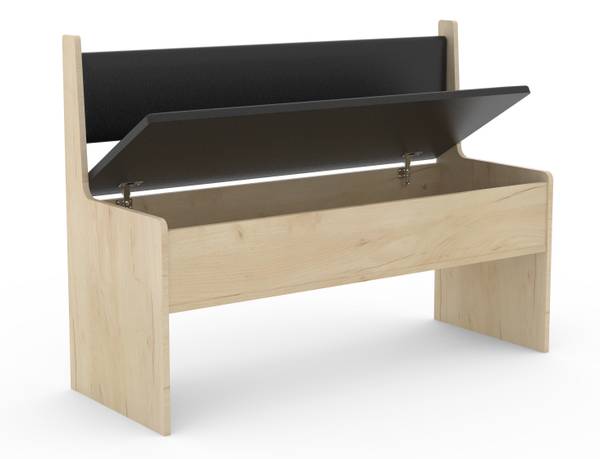 Bank Esal80 1 Braun - Holz teilmassiv - 110 x 80 x 42 cm