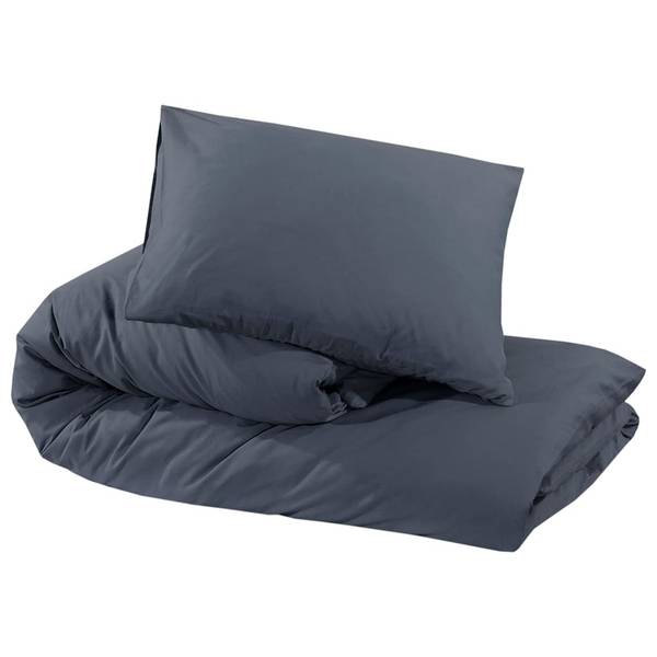 Bettwäsche 3016891-2 3-teilig Anthrazit - 260 x 240 cm