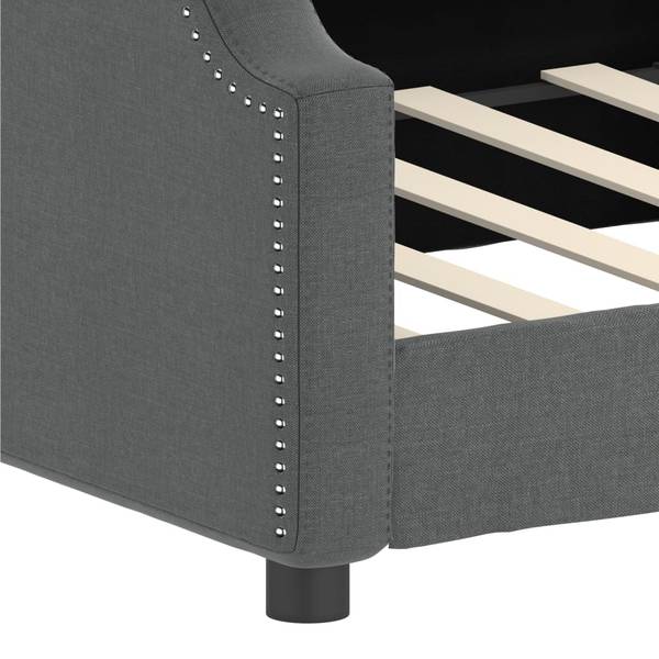 Slaapbank 3030082 grijs - metaal - 223 x 66 x 100 cm