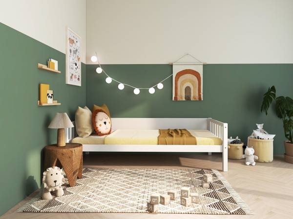 Kinder Einzelbett Viggo Weiß