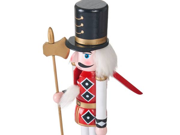 Decoratief accessoire RICKLEAN 3-delig zwart - goud - rood - wit - massief hout - 7 x 30 x 7 cm