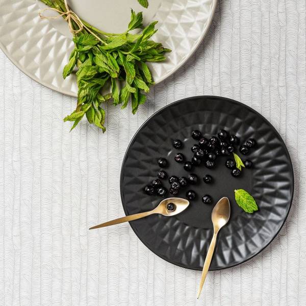 Dessertteller 10-141-121 Schwarz - Keramik - 20 x 2 x 20 cm