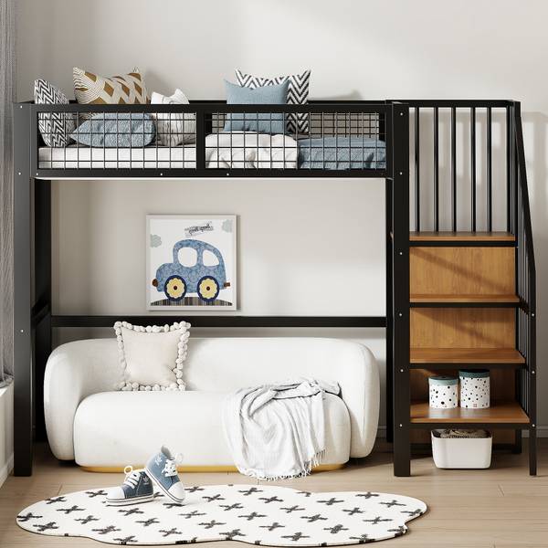 Hochbett MetalAttic Ⅰ Schwarz