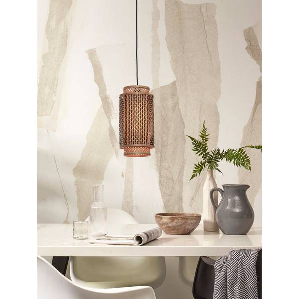 Suspension Bhutan 9 x 9 cm - Abat-jour diamètre : 25 cm