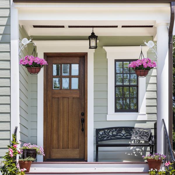 Blumenampelhalterung 2er Set Schnecke Weiß - Eisen - 31 x 30 x 2 cm